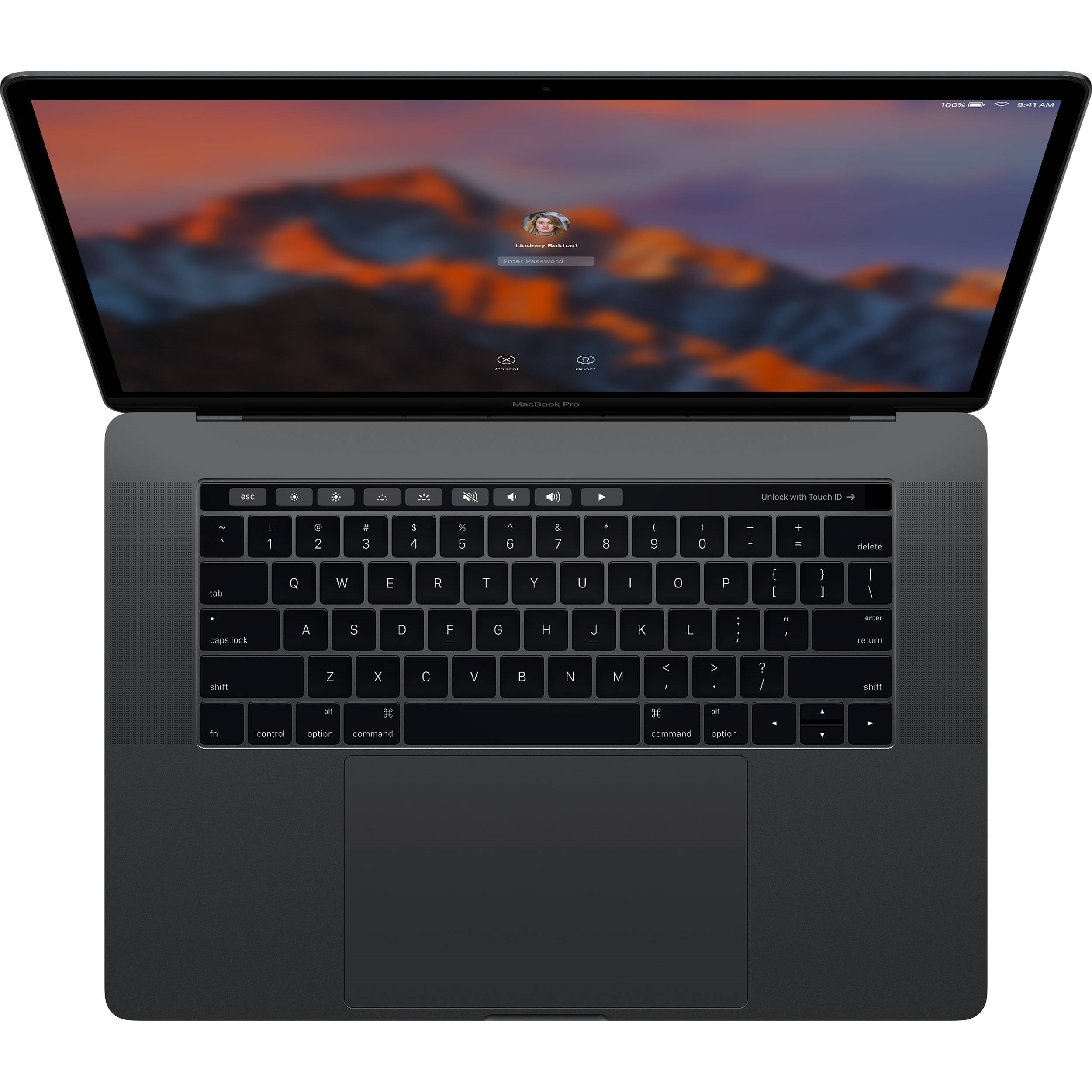 pic of Apple 15" Touchbar MacBook Pro, MLH32LL/A, Space Gray